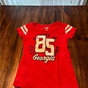 Kids Red Georgia Athletic T-Shirt